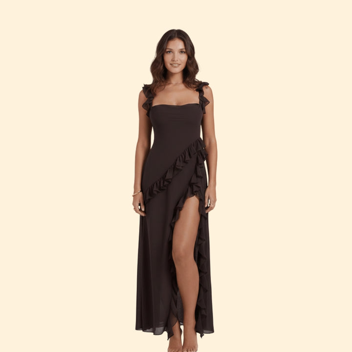 Women's Ruffle Hem Maxi Dress