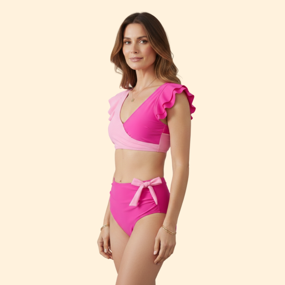 Women's Ruffle Sleeve Bikini Set