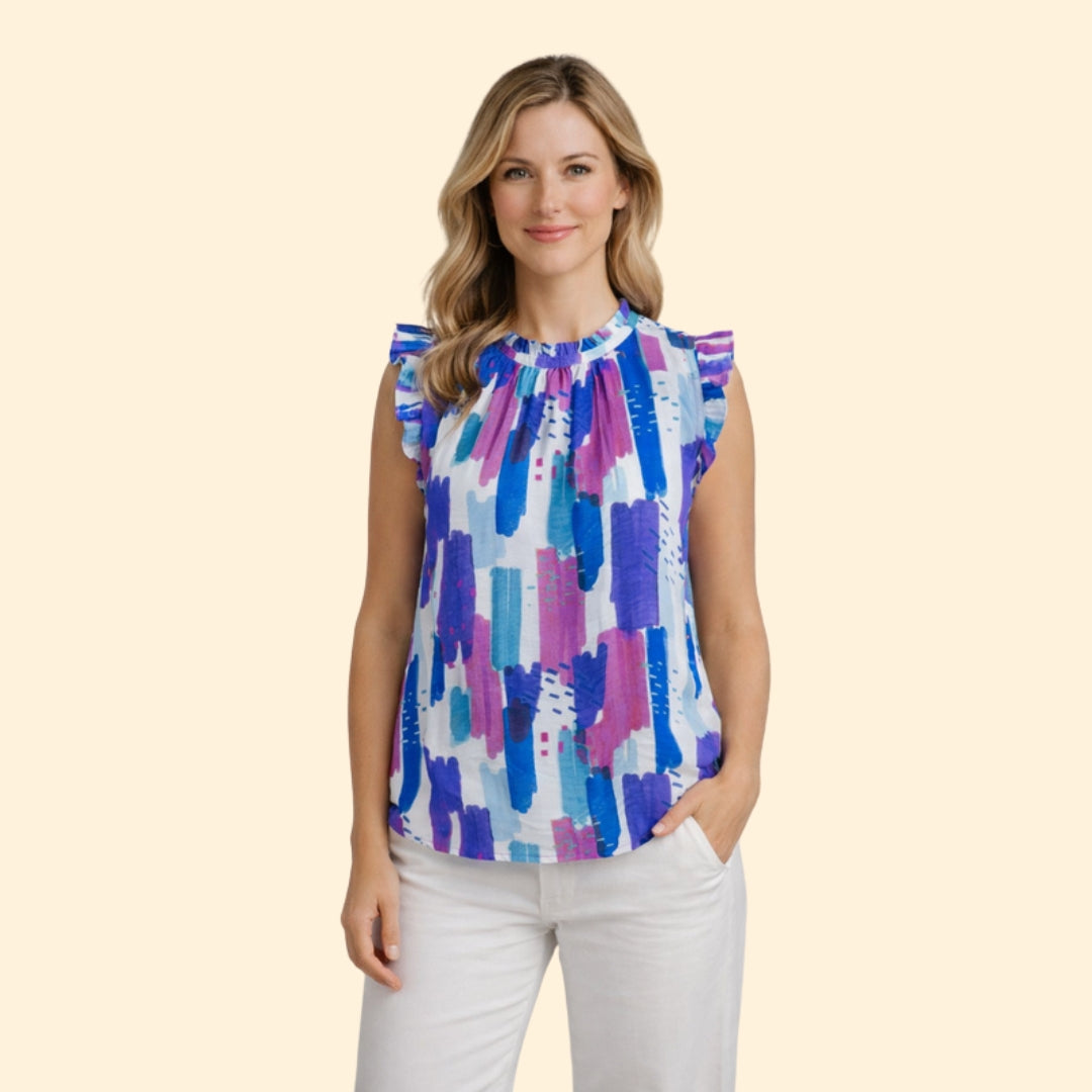 Women's Ruffle Sleeve Top