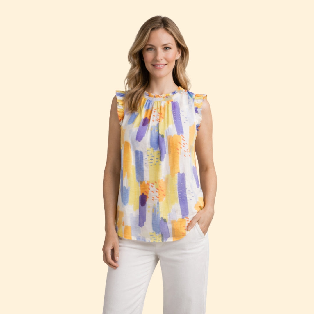 Women's Ruffle Sleeve Top
