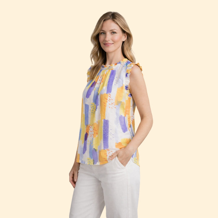 Women's Ruffle Sleeve Top