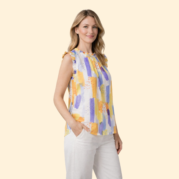 Women's Ruffle Sleeve Top