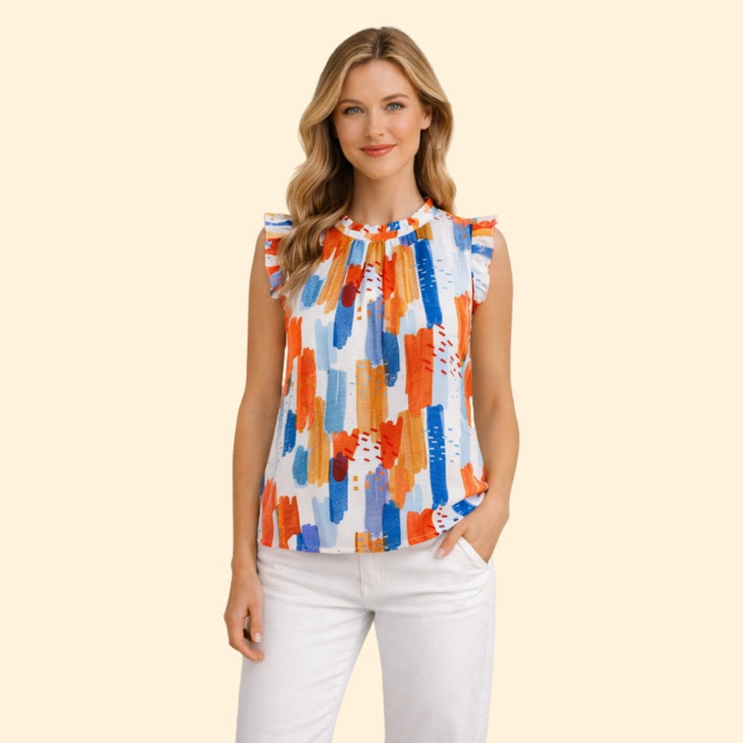 Women's Ruffle Sleeve Top