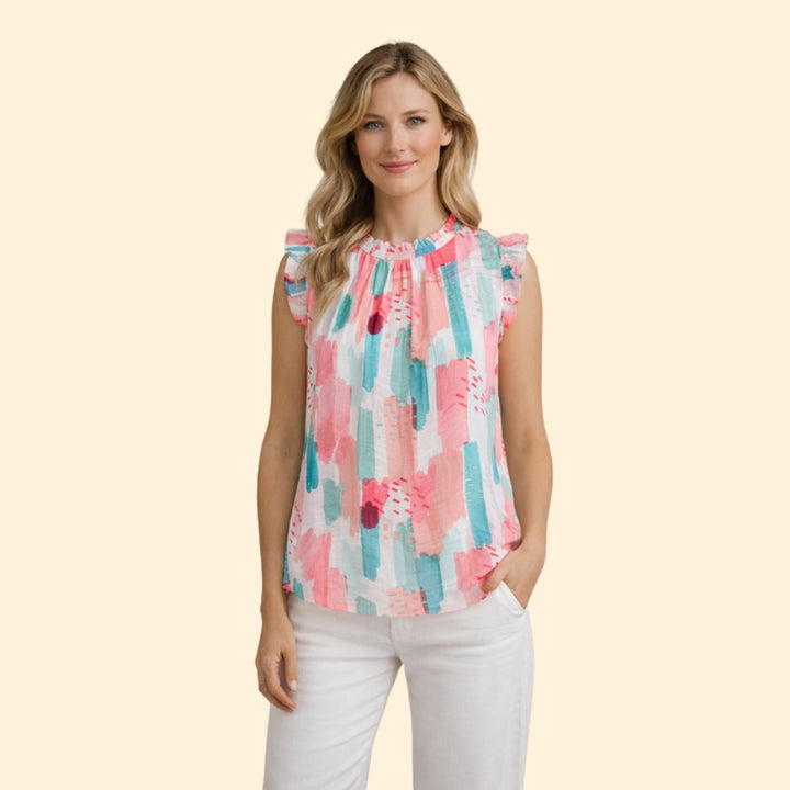 Women's Ruffle Sleeve Top