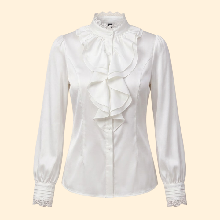 Women’s Ruffled Front Blouse