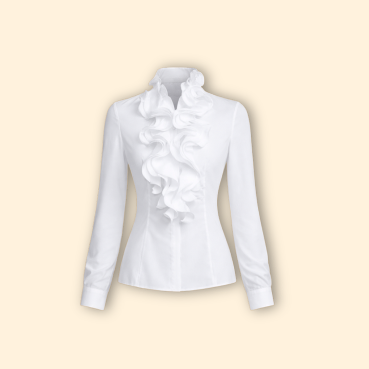 Women’s Ruffled Front Blouse