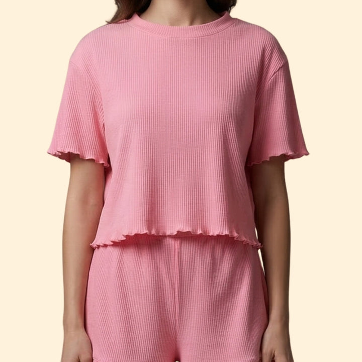 Women's Ruffled Lounge Set