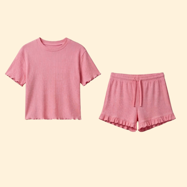 Women's Ruffled Lounge Set