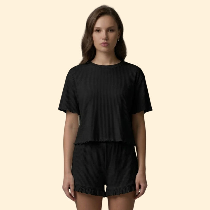 Women's Ruffled Lounge Set