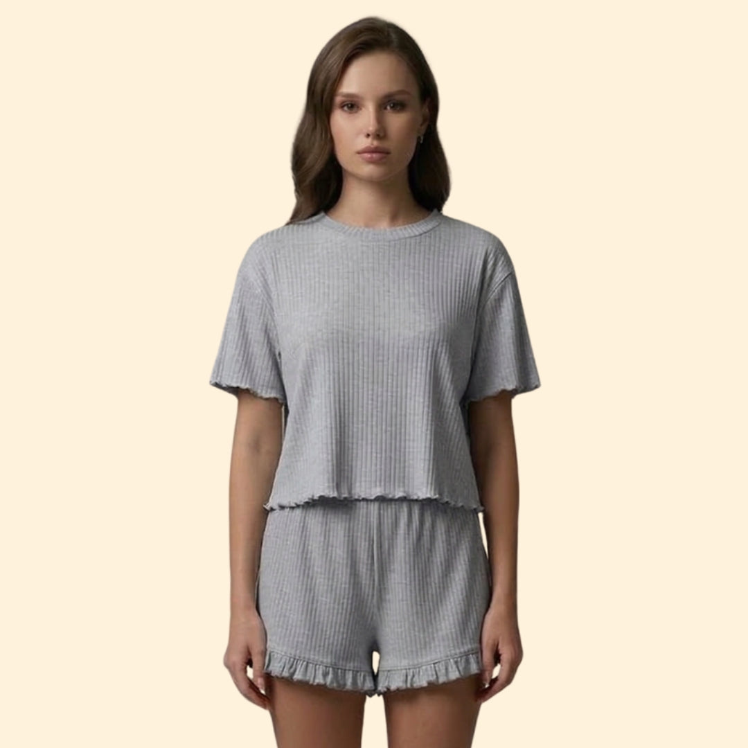 Women's Ruffled Lounge Set