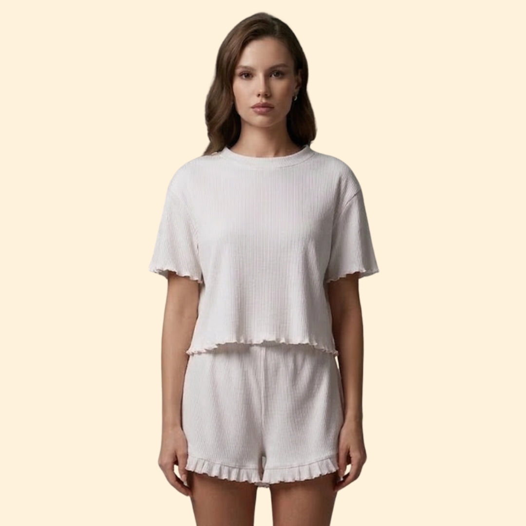 Women's Ruffled Lounge Set