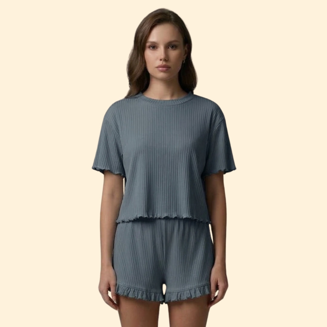 Women's Ruffled Lounge Set
