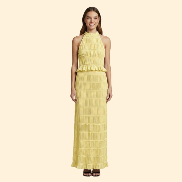 Women's Ruffled Maxi Set