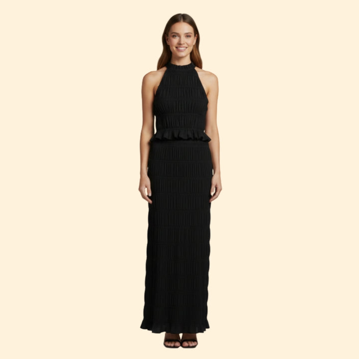 Women's Ruffled Maxi Set