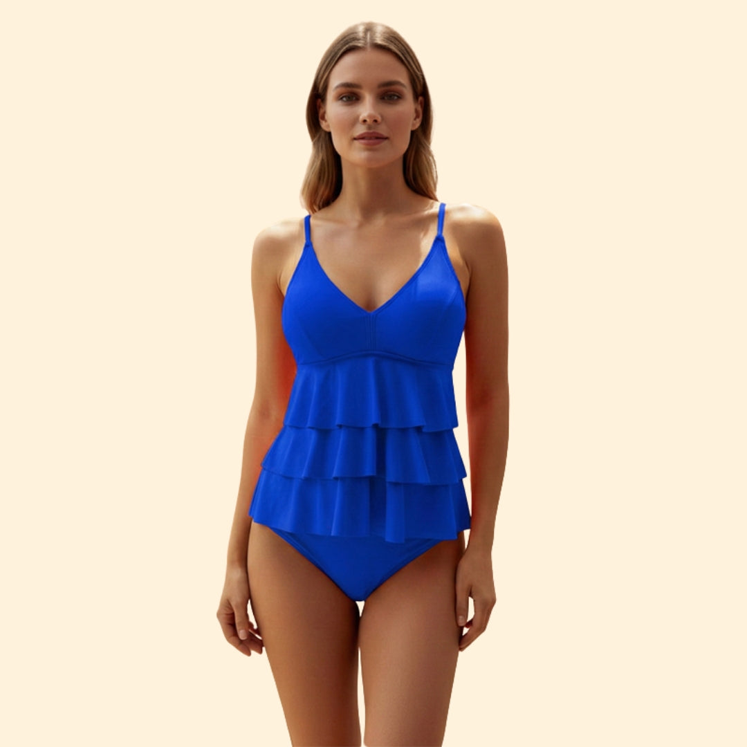 Women's Ruffled One-Piece Swimsuit