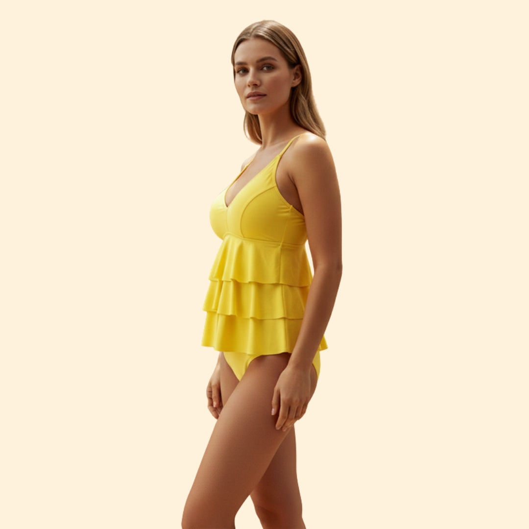 Women's Ruffled One-Piece Swimsuit