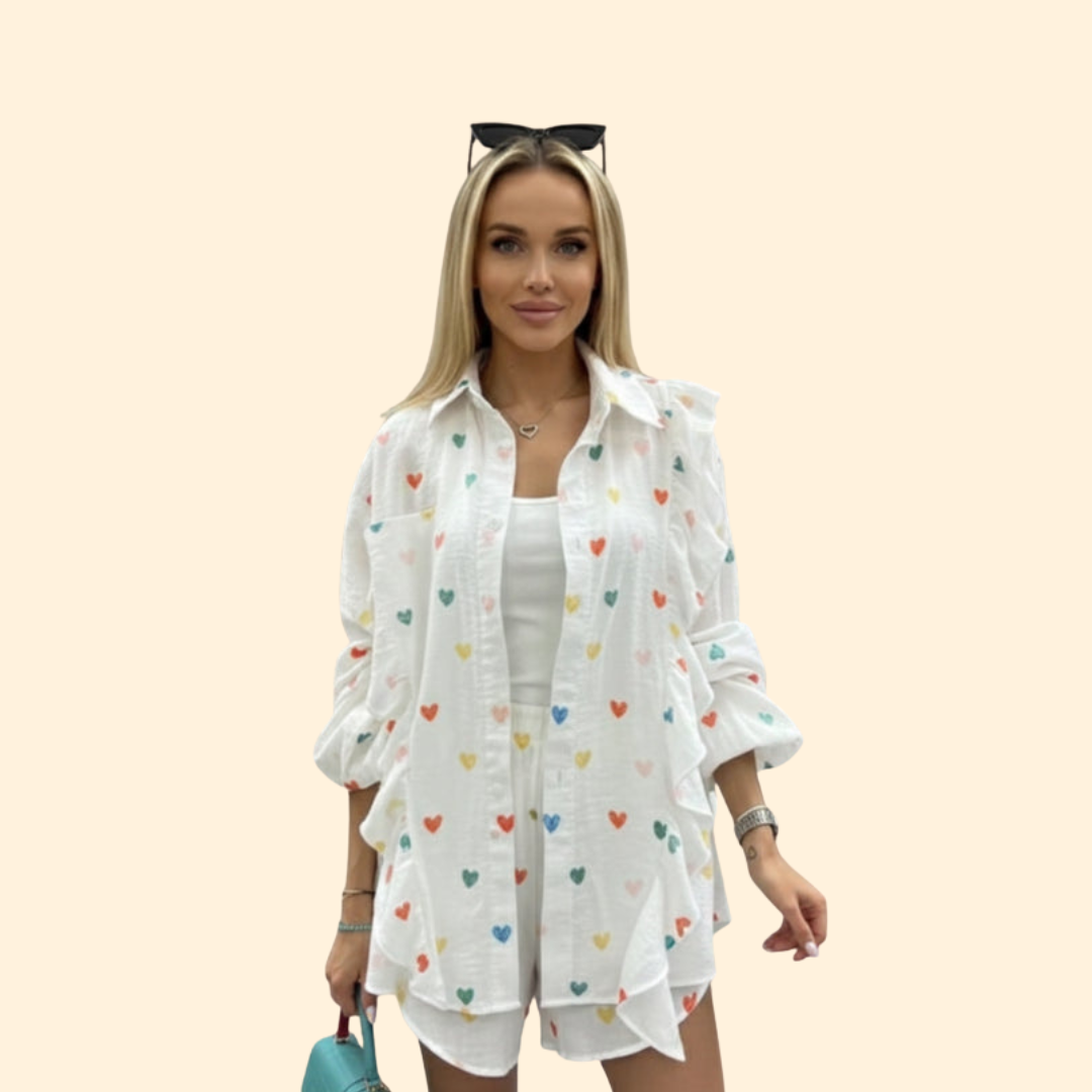 Women's Ruffled Shirt Dress