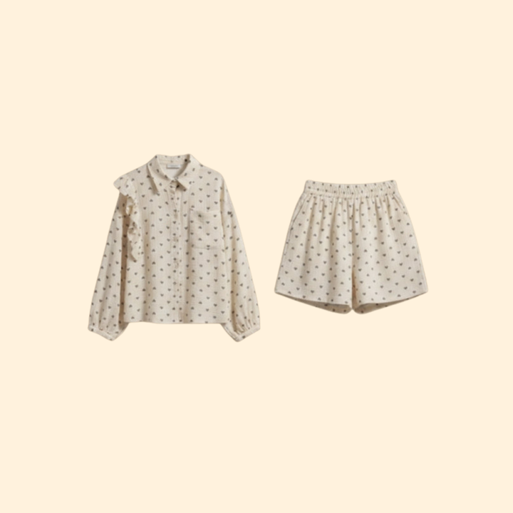 Women's Ruffled Shirt Dress