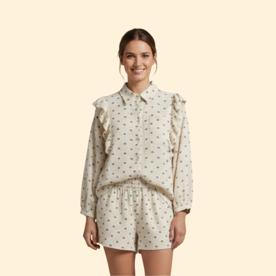 Women's Ruffled Shirt Dress