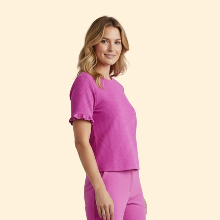 Women's Ruffled Sleeve Top