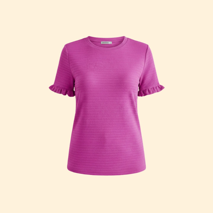 Women's Ruffled Sleeve Top