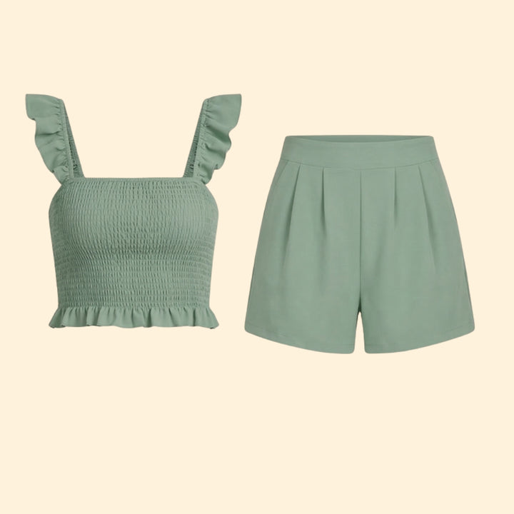 Women's Ruffled Summer Set