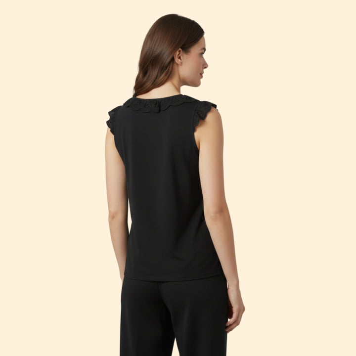 Women's Ruffled V-Neck Top