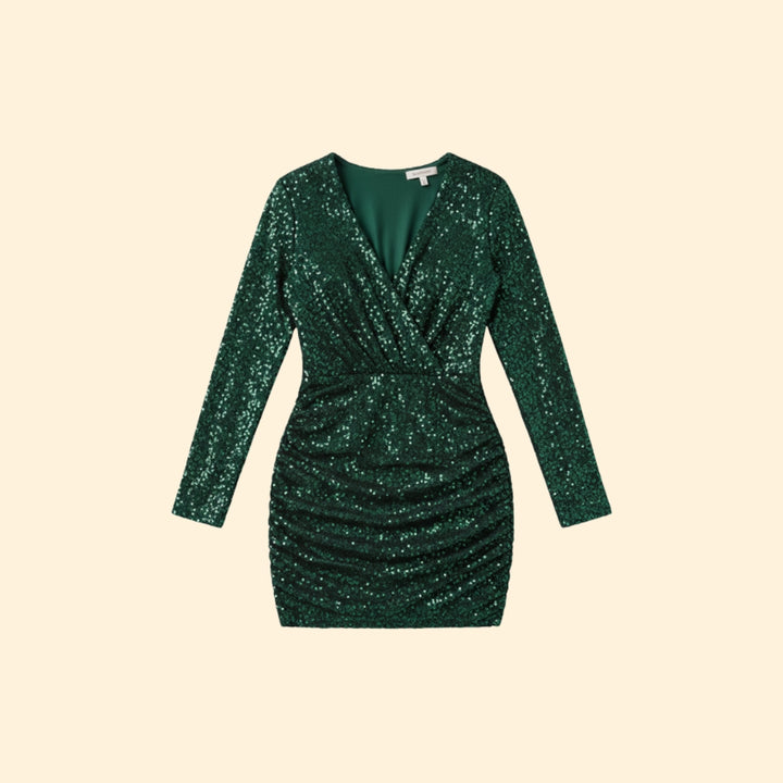 Women's Sequin Bodycon Wedding Guest Dress