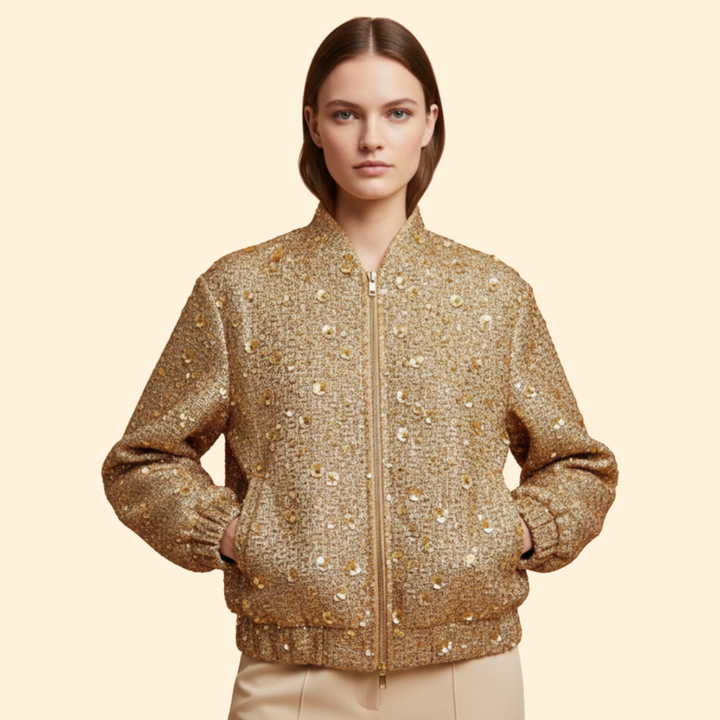 Women’s Sequin Bomber Jacket