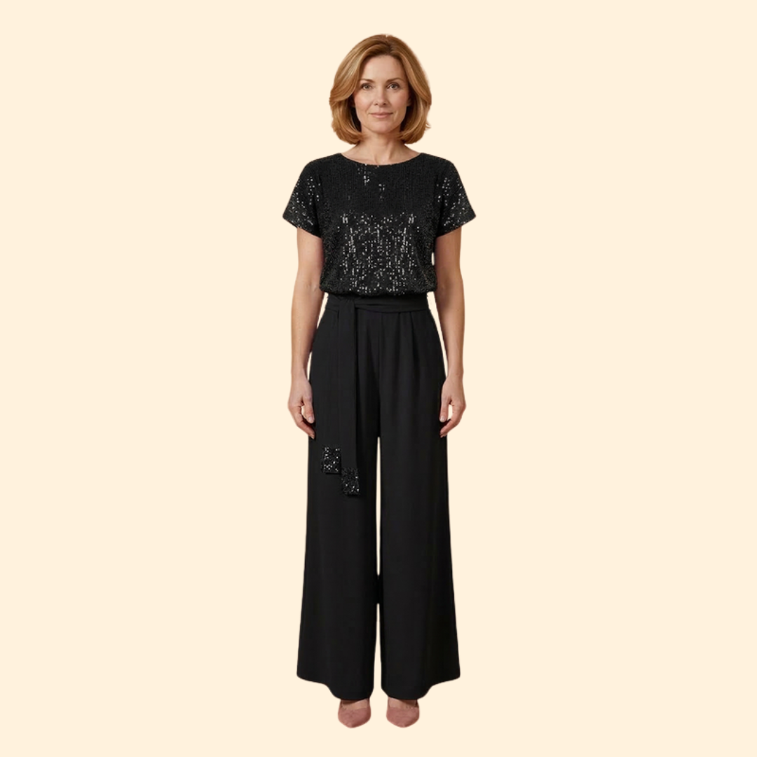 Women's Sequin Top Jumpsuit