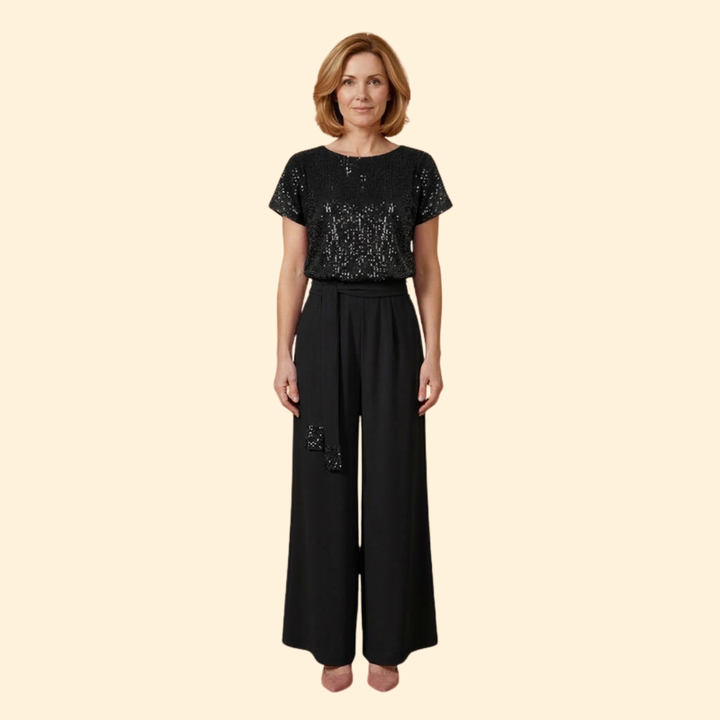 Women's Sequin Top Jumpsuit