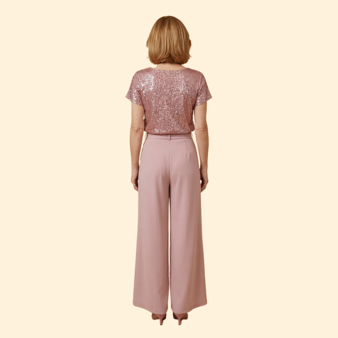 Women's Sequin Top Jumpsuit