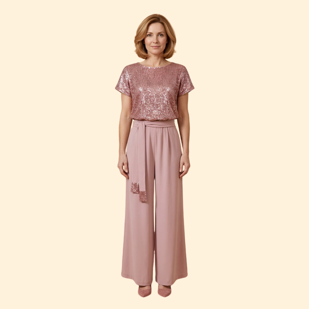 Women's Sequin Top Jumpsuit