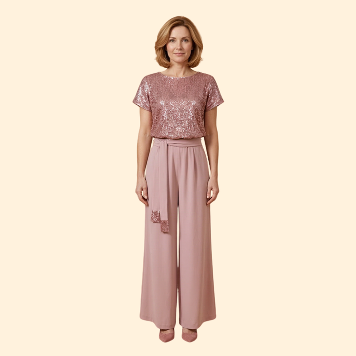 Women's Sequin Top Jumpsuit