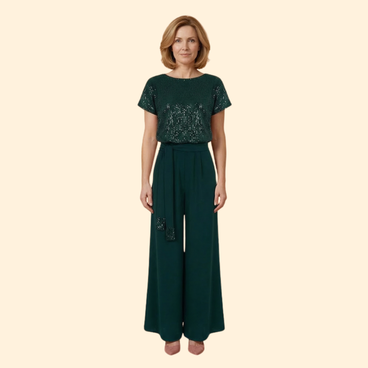 Women's Sequin Top Jumpsuit
