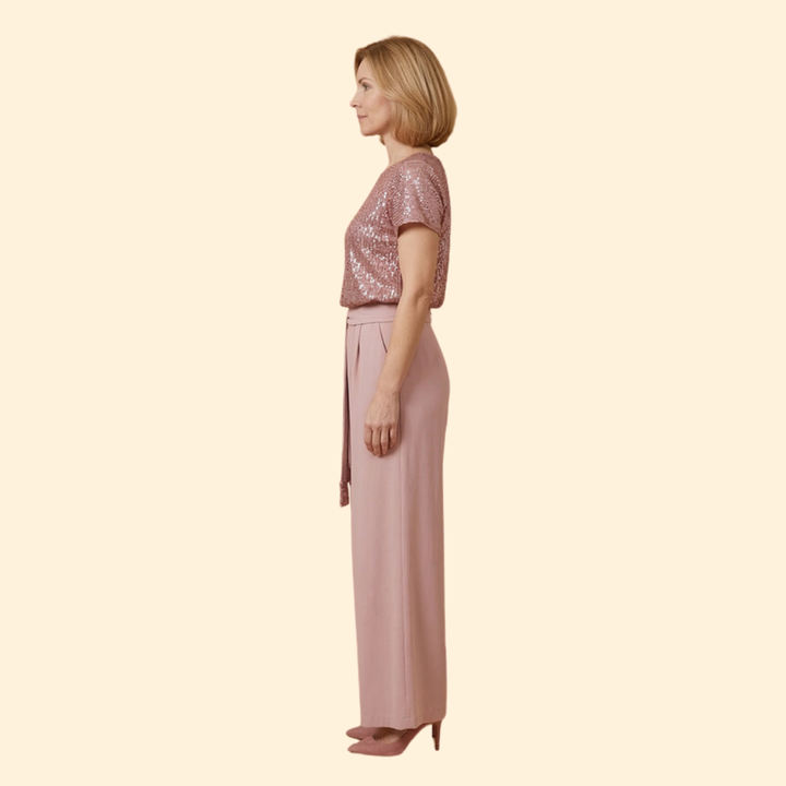 Women's Sequin Top Jumpsuit
