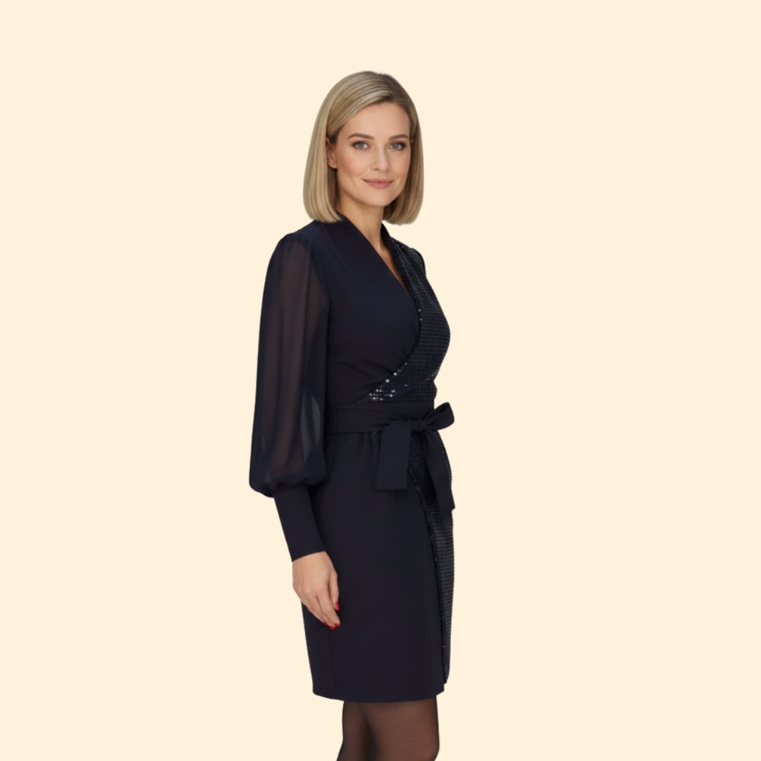 Women's Sequin Wrap Dress