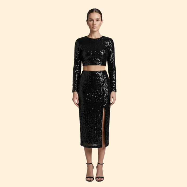 Women's Shimmering Sequin Set
