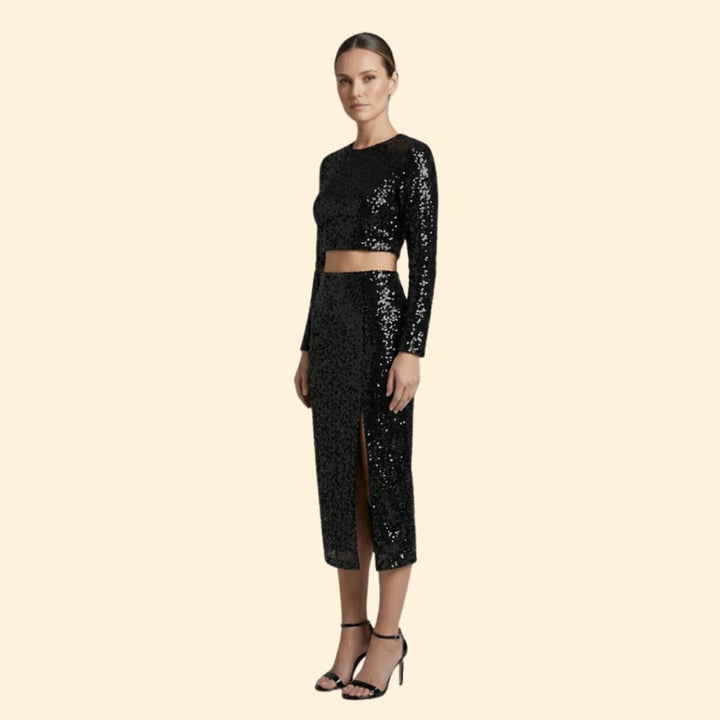 Women's Shimmering Sequin Set
