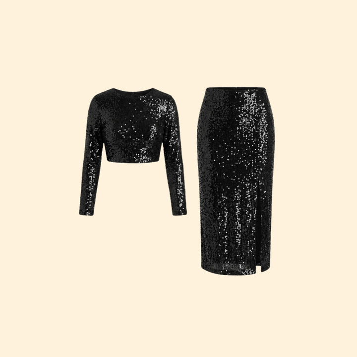Women's Shimmering Sequin Set