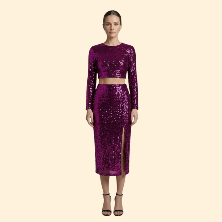 Women's Shimmering Sequin Set