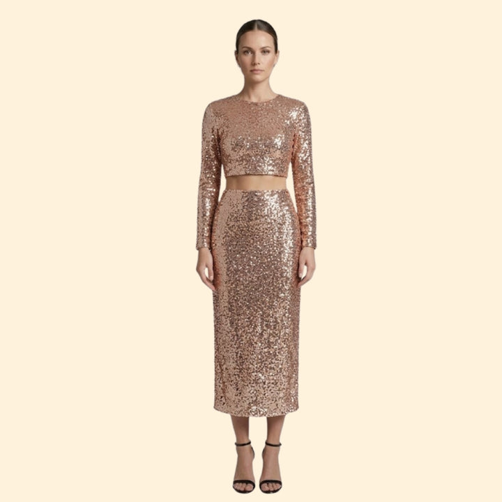 Women's Shimmering Sequin Set