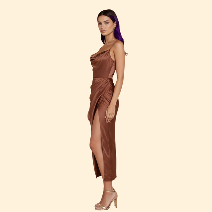 Women’s Sleek Ruffle Detail Dress