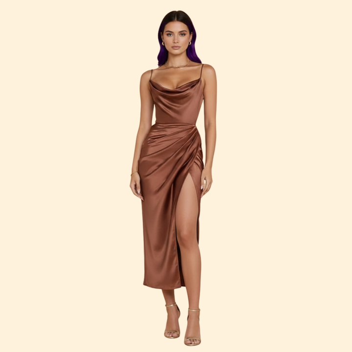 Women’s Sleek Ruffle Detail Dress