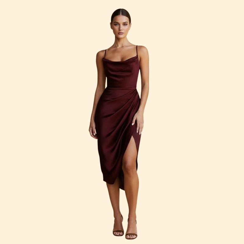 Women’s Sleek Ruffle Detail Dress
