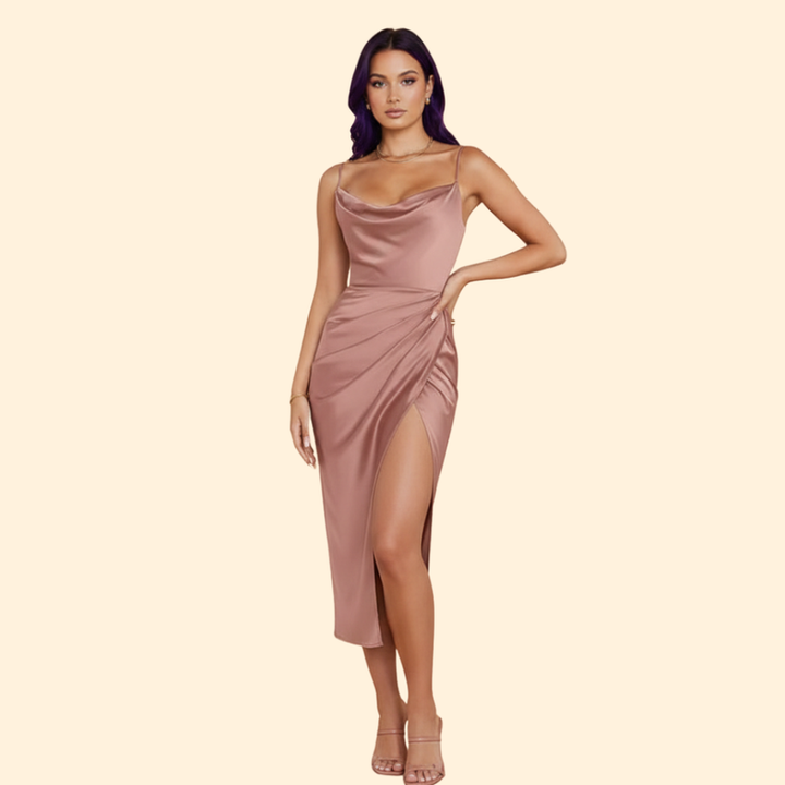 Women’s Sleek Ruffle Detail Dress