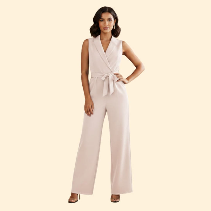 Women's Sleek Sleeveless Jumpsuit
