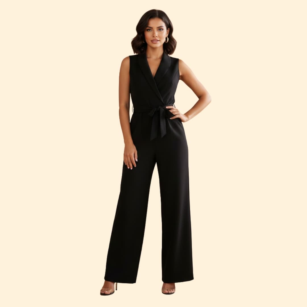 Women's Sleek Sleeveless Jumpsuit