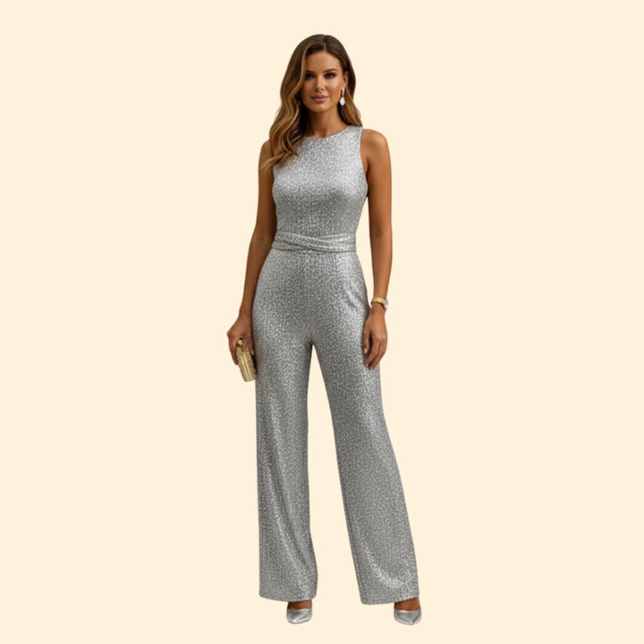 Women's Sleek Tie-Waist Jumpsuit