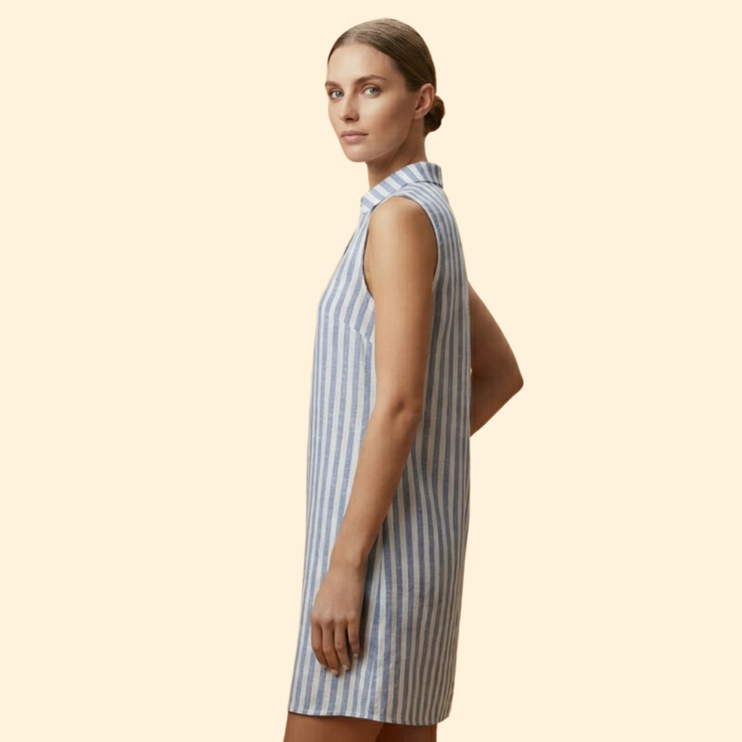Women's Sleeveless Button Dress